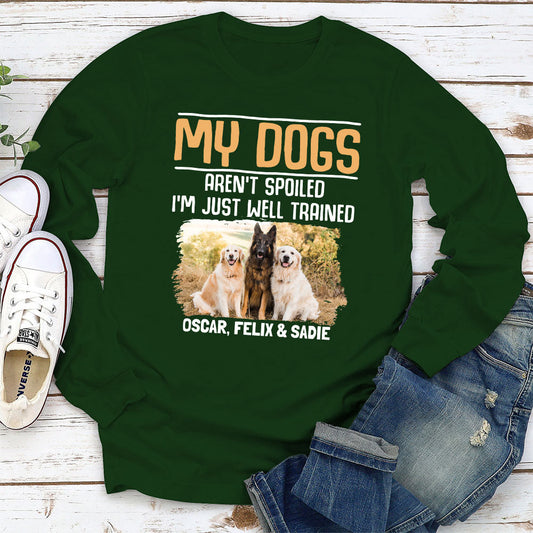 Well Trained Dogs - Personalized Custom Long Sleeve T-shirt