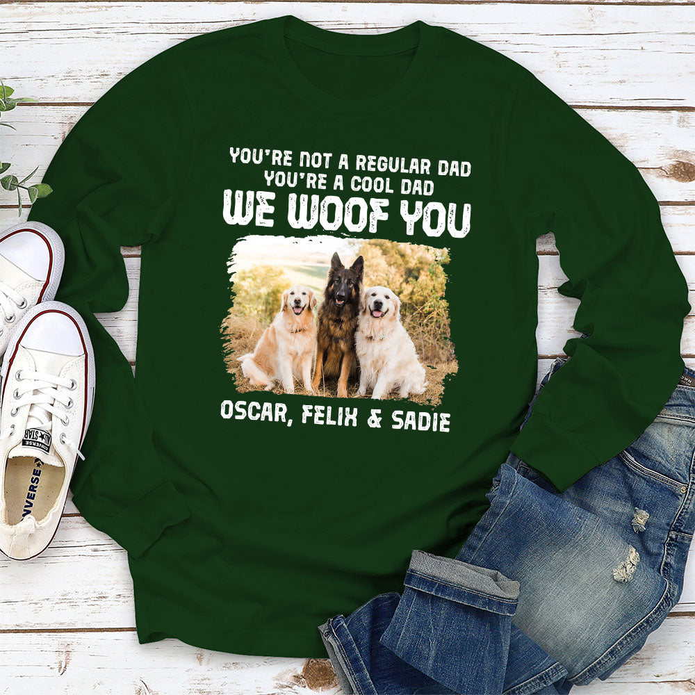 Super Cool Dad - Personalized Custom Long Sleeve T-shirt