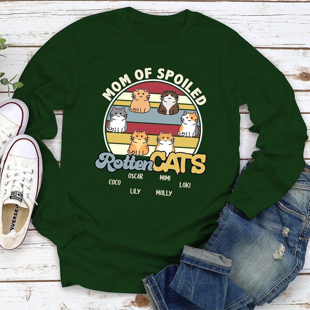 Spoiled Rotten Cat - Personalized Custom Long Sleeve T-shirt