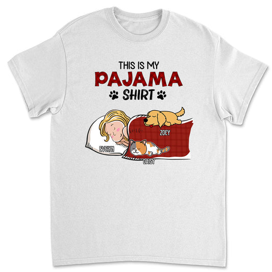 Sleeping Pet Pajama - Personalized Custom Premium T-shirt