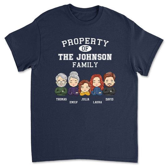 Property Of Family - Personalized Custom Unisex T-shirt