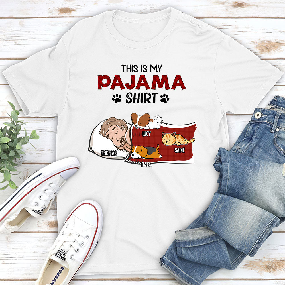 Sleeping Pet Pajama - Personalized Custom Premium T-shirt