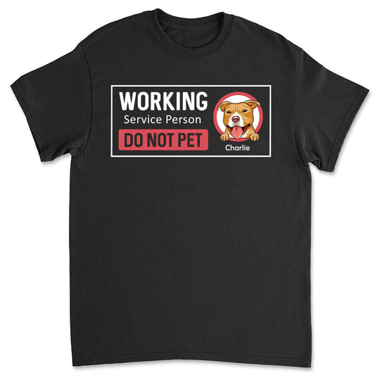 Working Service Person - Personalized Custom Unisex T-shirt