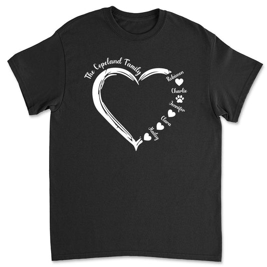 Heart Around You - Personalized Custom Unisex T-shirt