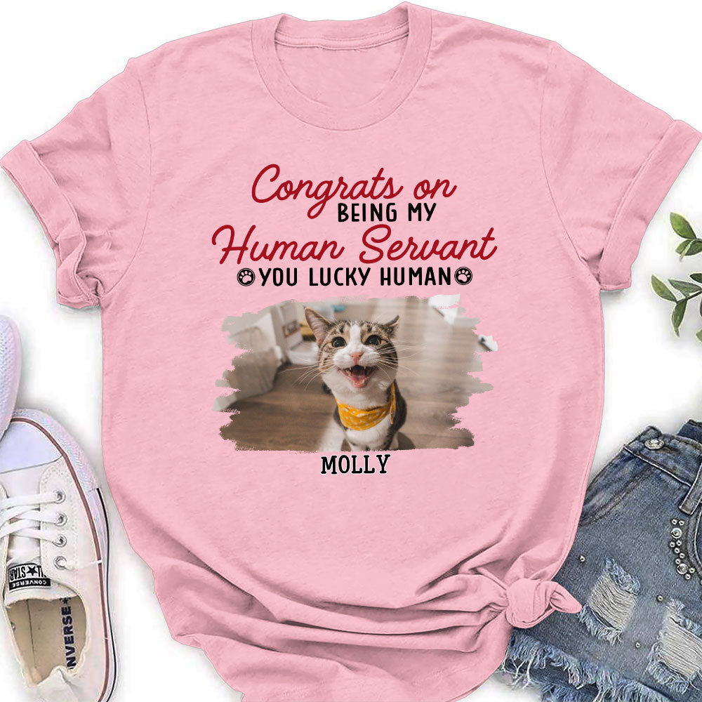 Congrats Servant - Personalized Custom Women's T-shirt