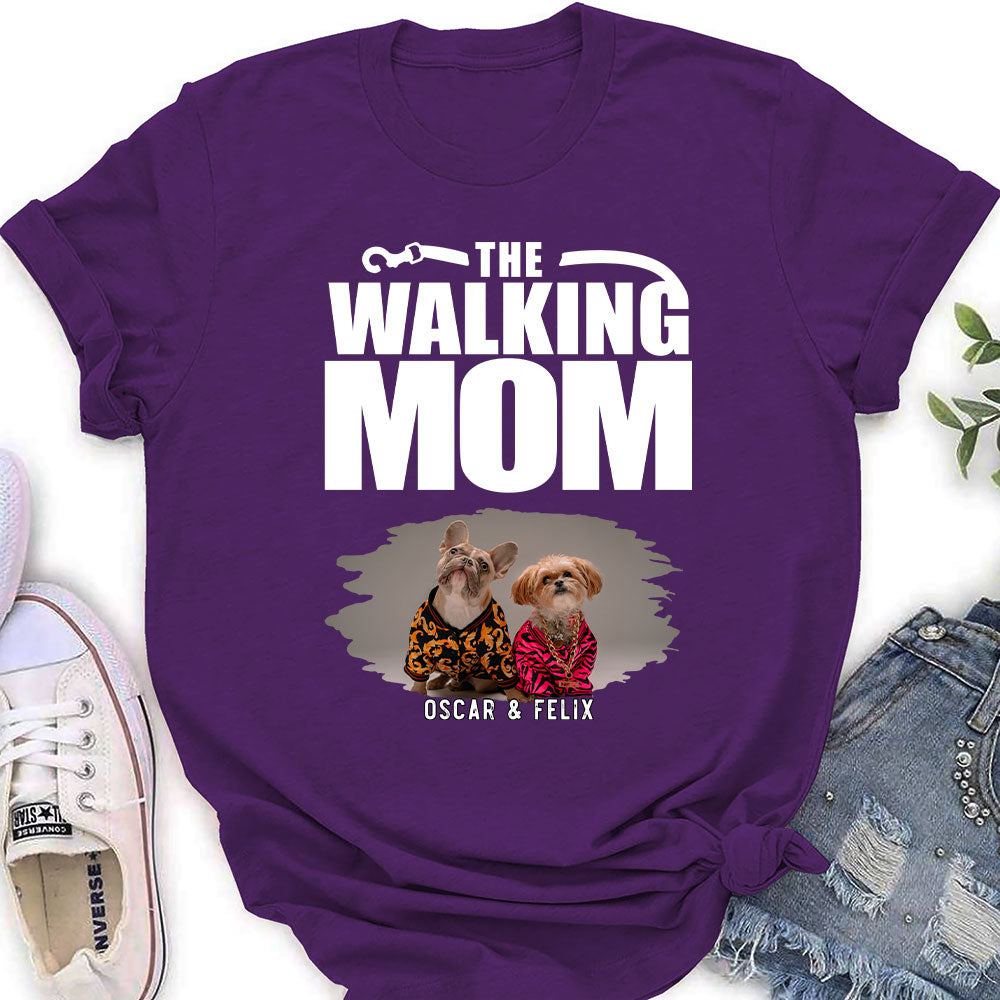 Walking Mom Photo - Personalized Custom Women's T-shirt