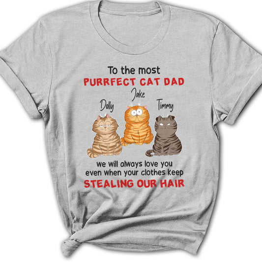 To The Most Purrfect Cat - Personalized Custom Women's T-shirt
