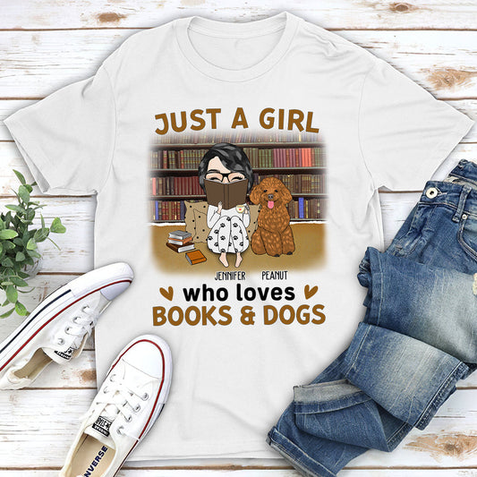 Girl Reading - Personalized Custom Unisex T-shirt
