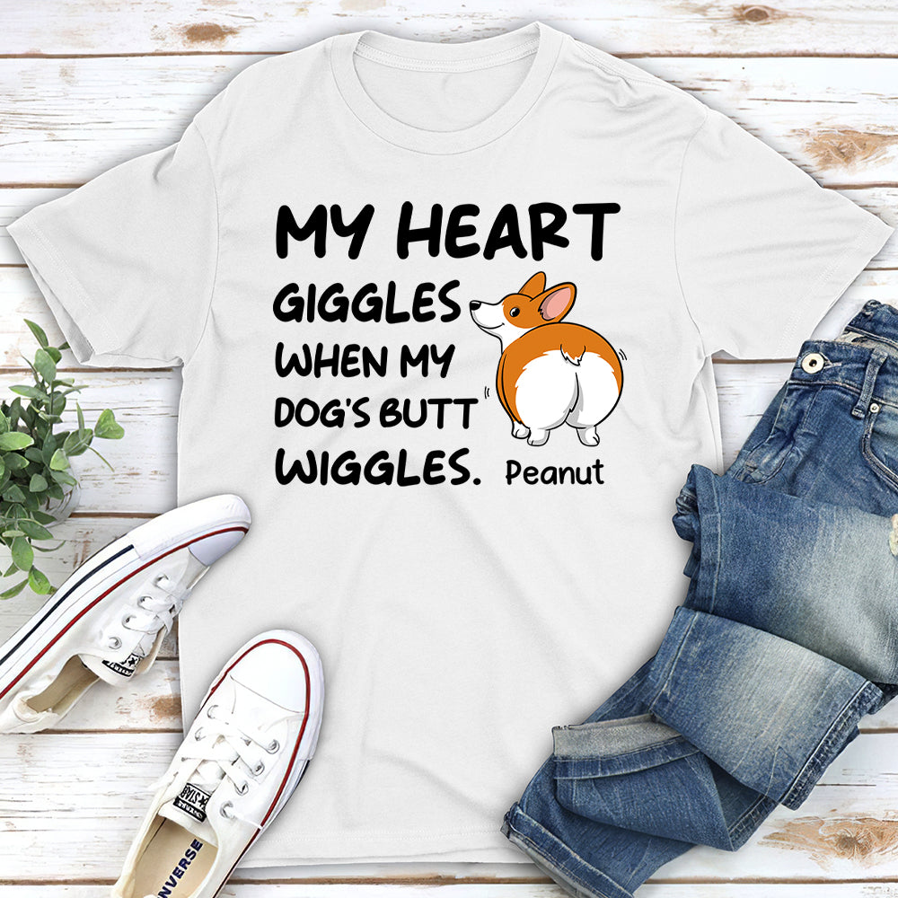 Butt Wiggles - Personalized Custom Unisex T-shirt