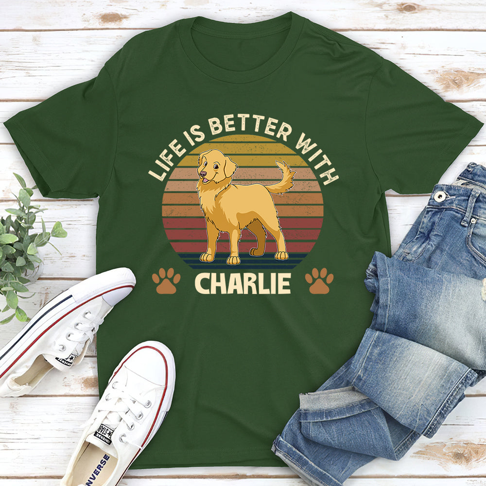 Better Life Retro - Personalized Custom Unisex T-shirt