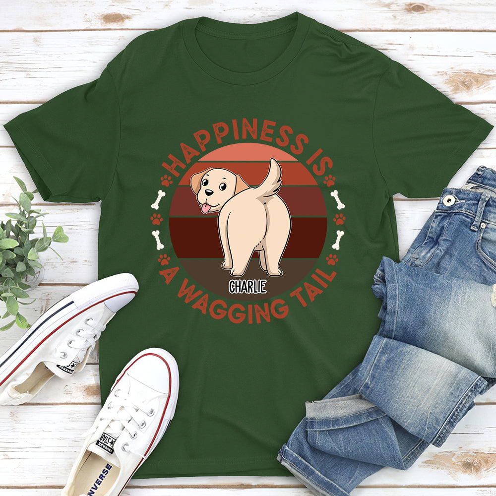 A Wagging Tail - Personalized Custom Unisex T-shirt