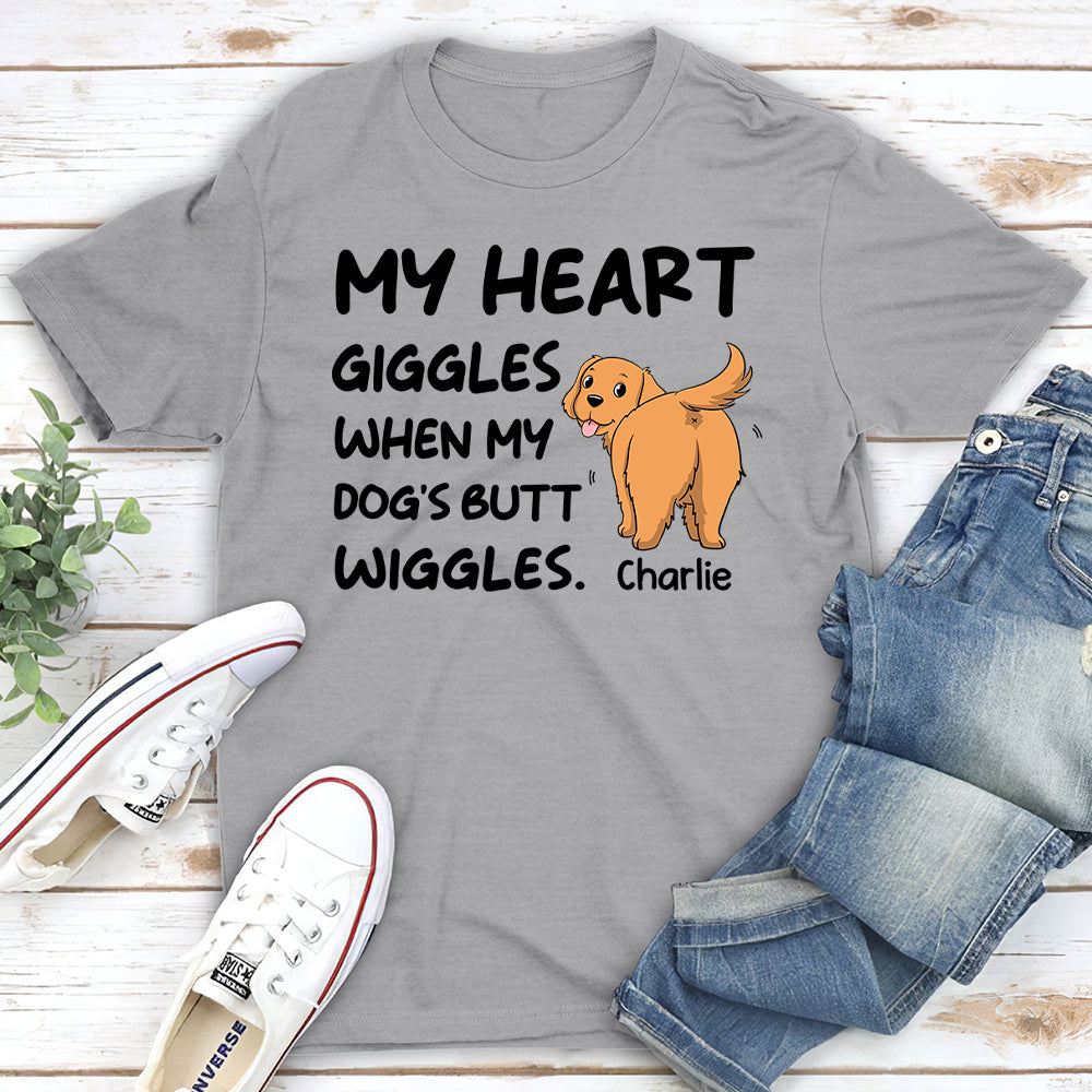 Butt Wiggles - Personalized Custom Unisex T-shirt