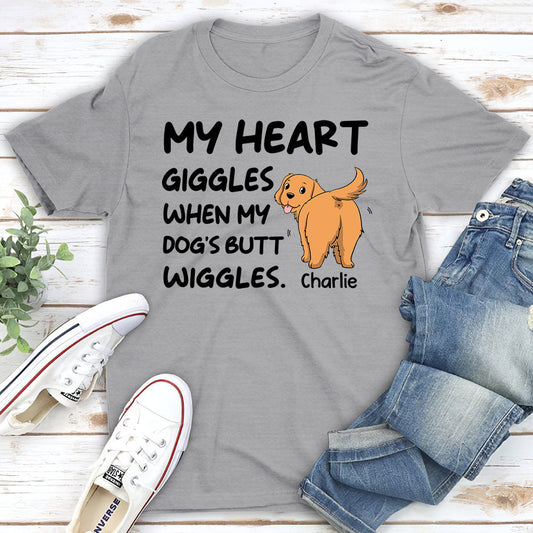 Butt Wiggles - Personalized Custom Unisex T-shirt