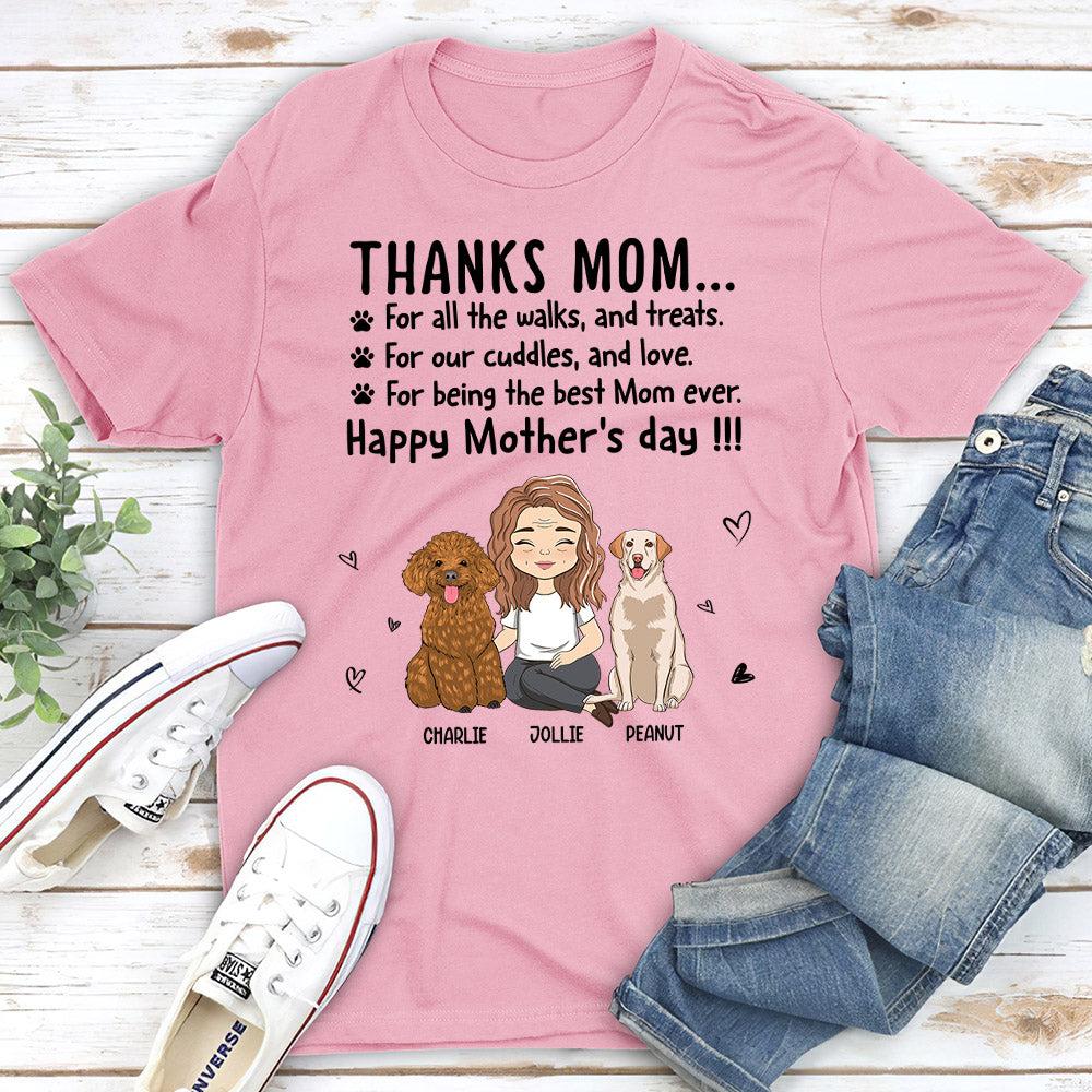 Thanks Mom - Personalized Custom Unisex T-shirt