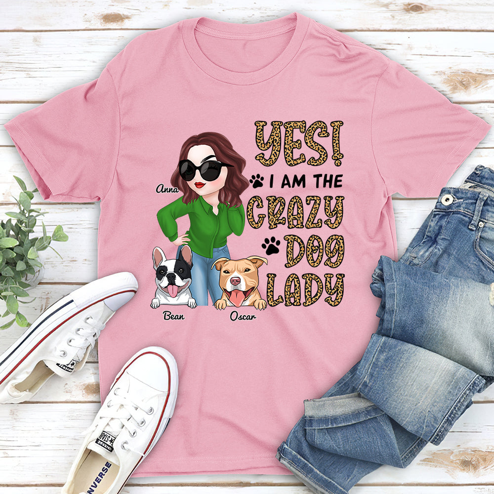 Call Me Crazy Dog Lady - Personalized Custom Unisex T-shirt