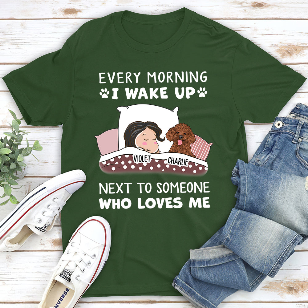 Someone Loves Me - Personalized Custom Unisex T-shirt