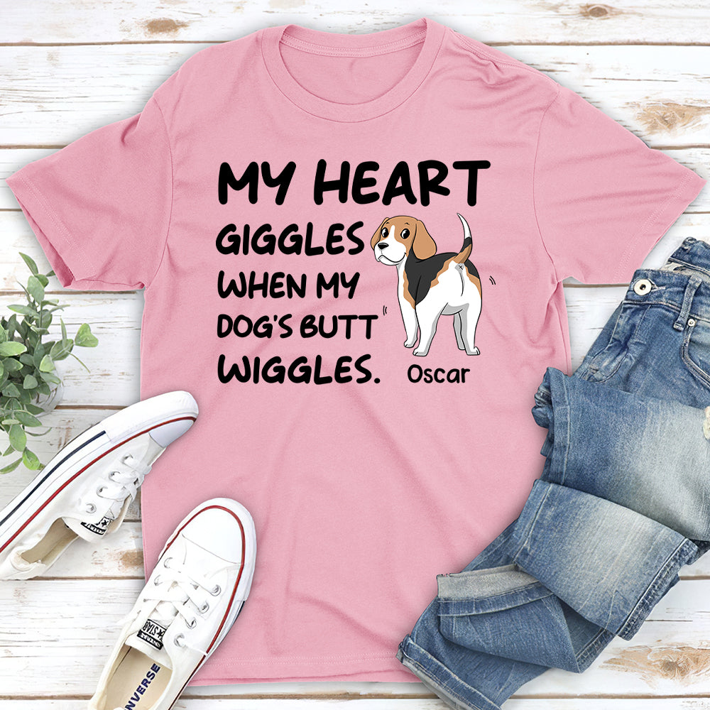 Butt Wiggles - Personalized Custom Unisex T-shirt