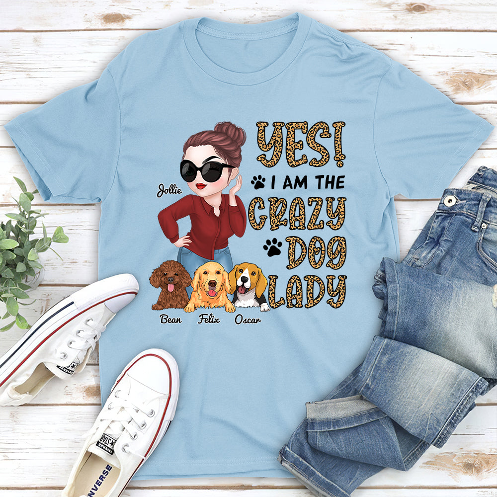 Call Me Crazy Dog Lady - Personalized Custom Unisex T-shirt