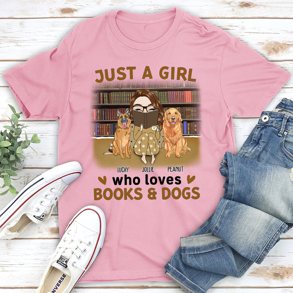 Girl Reading - Personalized Custom Unisex T-shirt