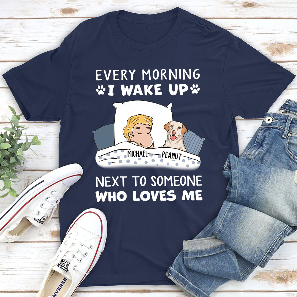 Someone Loves Me - Personalized Custom Unisex T-shirt