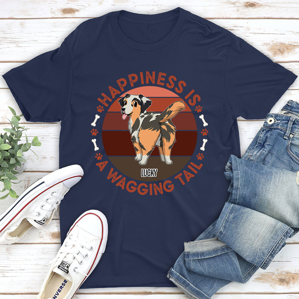 A Wagging Tail - Personalized Custom Unisex T-shirt