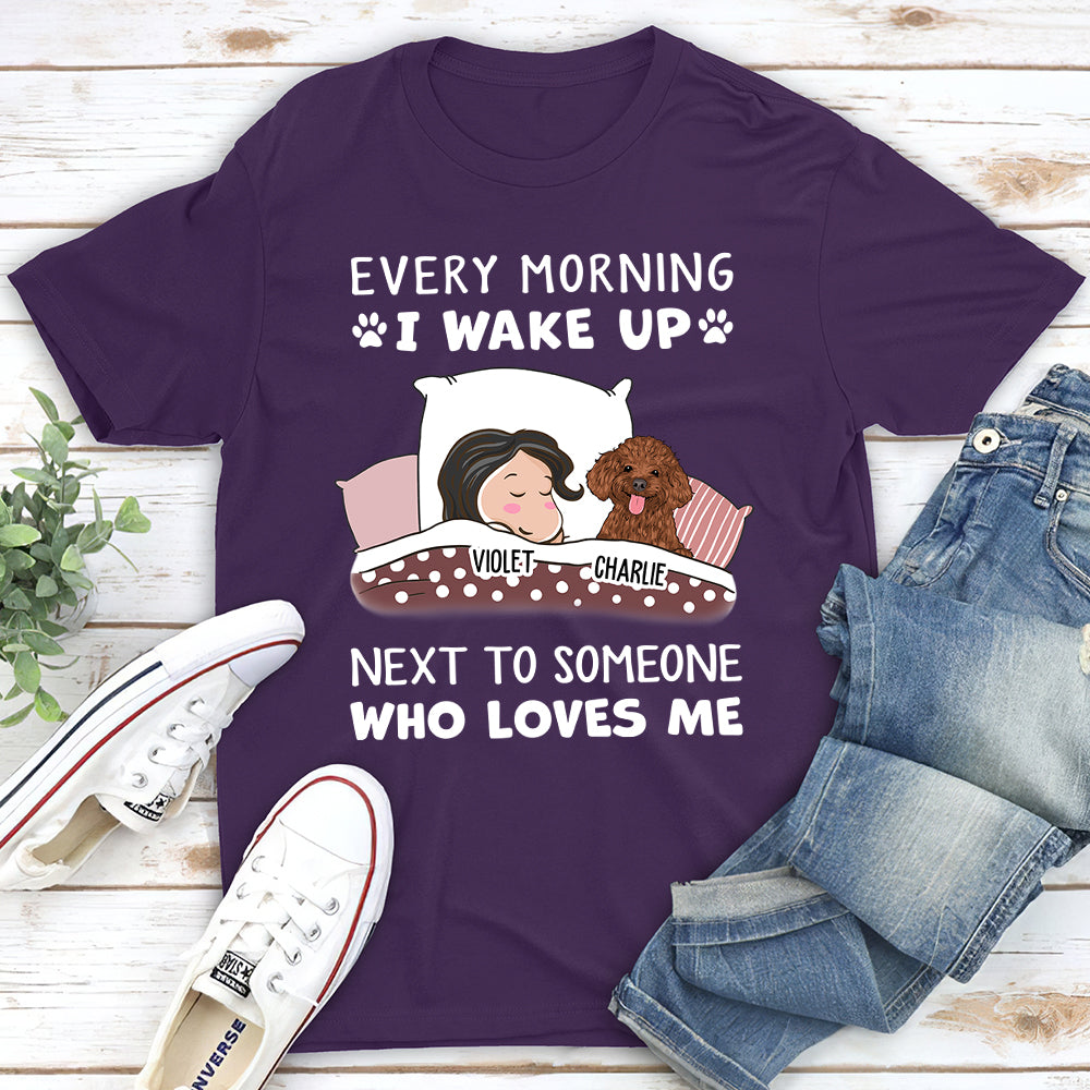 Someone Loves Me - Personalized Custom Unisex T-shirt