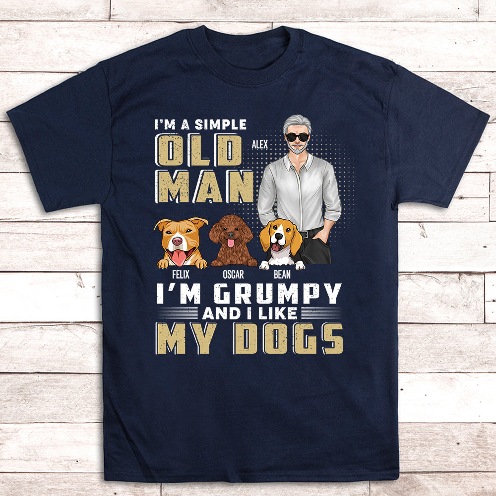 A Simple Old Man - Personalized Custom Unisex T-shirt