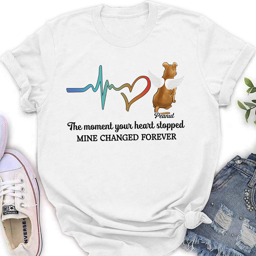 The Moment Your Heart Stopped - Personalized Custom Women's T-shirt