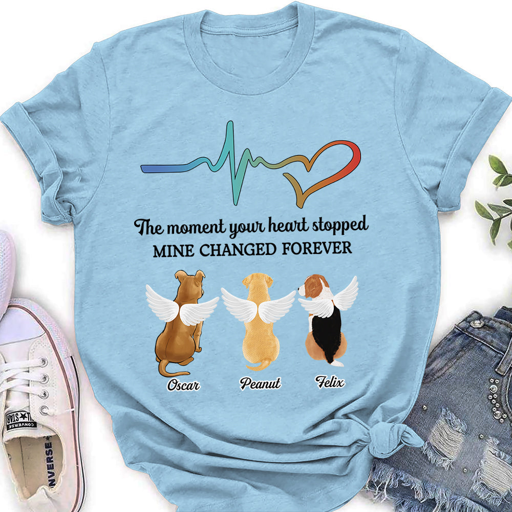 The Moment Your Heart Stopped - Personalized Custom Women's T-shirt