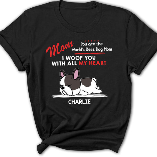 Woof All My Heart - Personalized Custom Women's T-shirt