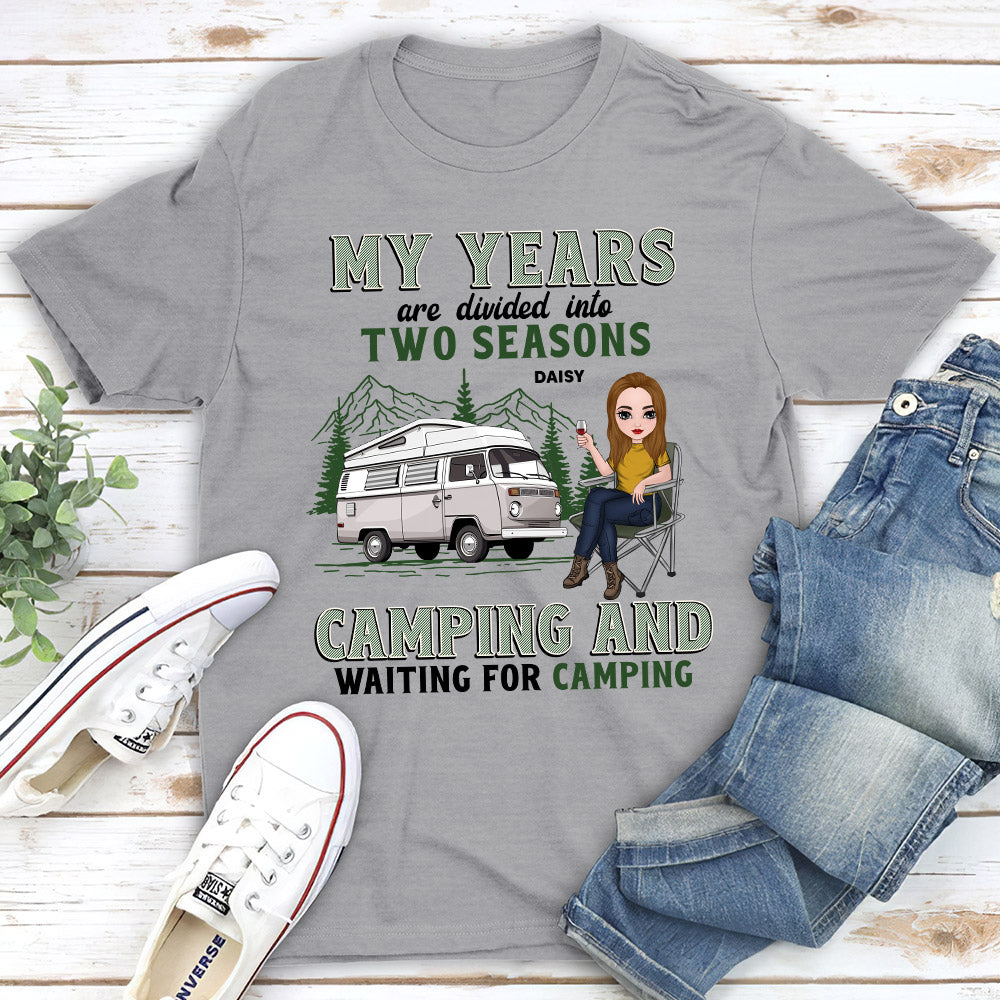 Years Of Camping - Personalized Custom Unisex T-shirt