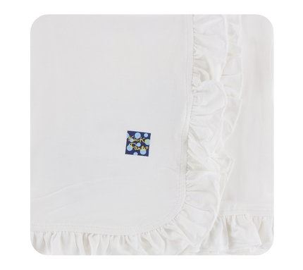 Essentials Print Ruffle Stroller Blanket