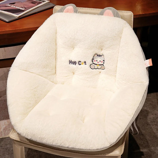 Cat Lover Chair Cushion Back One Cartoon Cuddle Cat Half Encircle Three-dimensional Butt Cushion Family Car Comfort Cushion ShopOnlyDeal