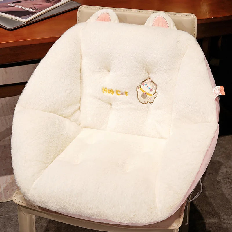 Cat Lover Chair Cushion Back One Cartoon Cuddle Cat Half Encircle Three-dimensional Butt Cushion Family Car Comfort Cushion ShopOnlyDeal