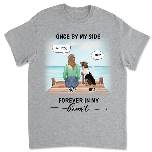 Once By My Side Speech Beach - Personalized Custom Unisex T-shirt