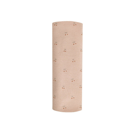 Organic Cotton Swaddle Blanket | Cherries