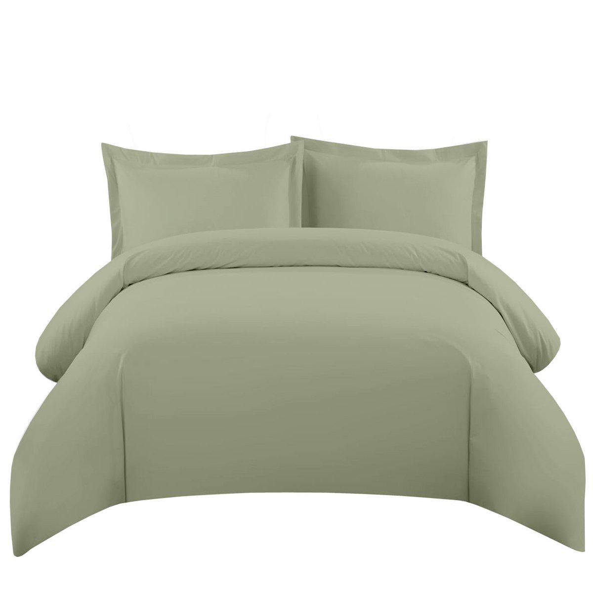Duvet Cover Set 550 Thread Count-Royal Tradition-Twin/Twin XL-Sage-Egyptian Linens