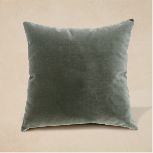Faux Mohair Sage Throw Pillow