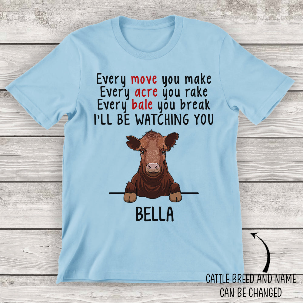 Cattle Watching You - Personalized Custom Unisex T-shirt