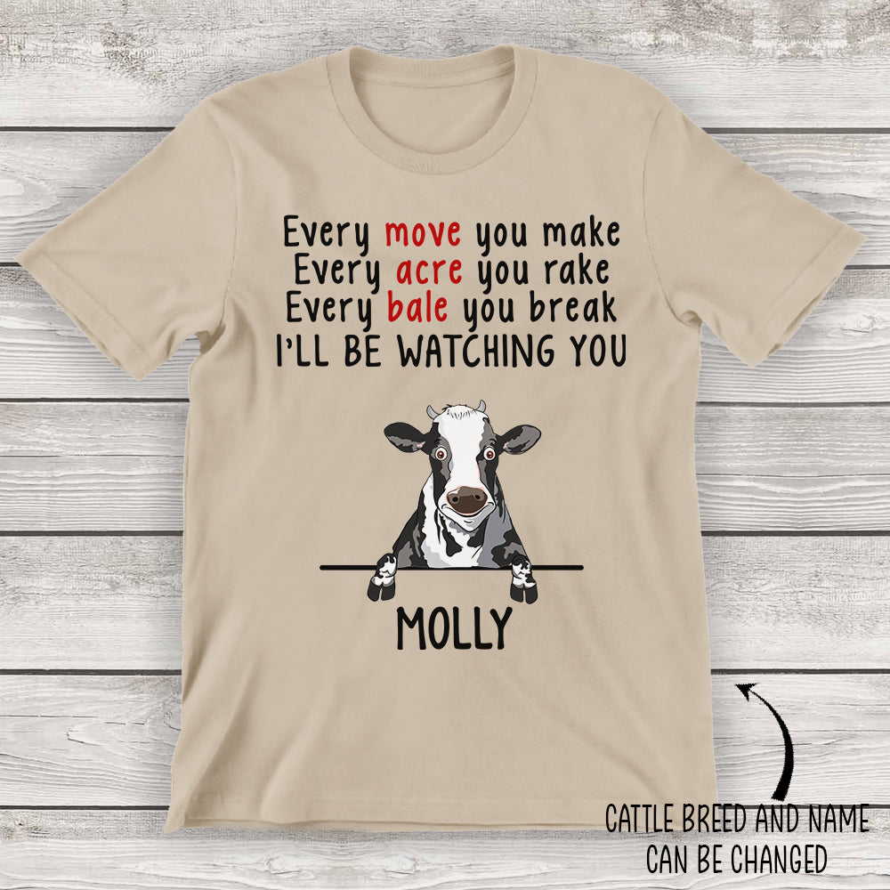 Cattle Watching You - Personalized Custom Unisex T-shirt