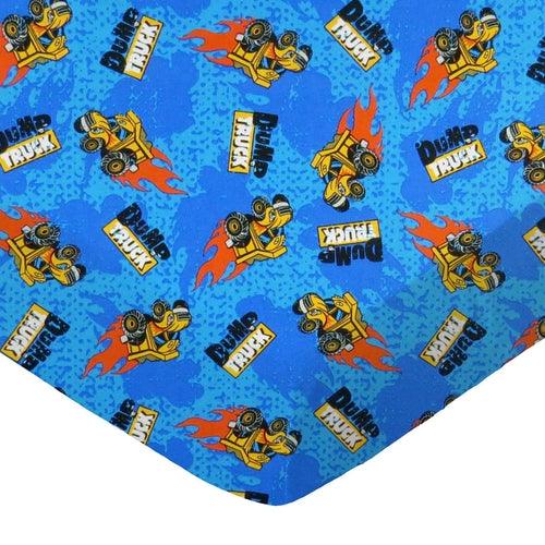 SheetWorld Fitted Crib Sheet Set - 100% Cotton Woven - Dump Trucks, - Zoter Shop