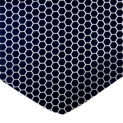 SheetWorld Fitted Crib Sheet Set - 100% Cotton Woven - Navy Honeycomb, - Zoter Shop