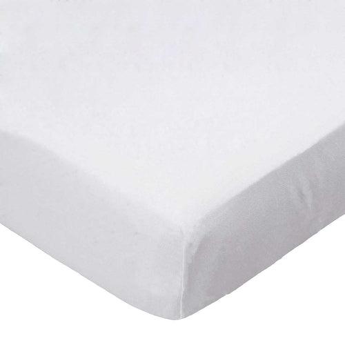 SheetWorld Fitted Youth Bed Sheet - 100% Cotton Woven - Solid White - Zoter Shop