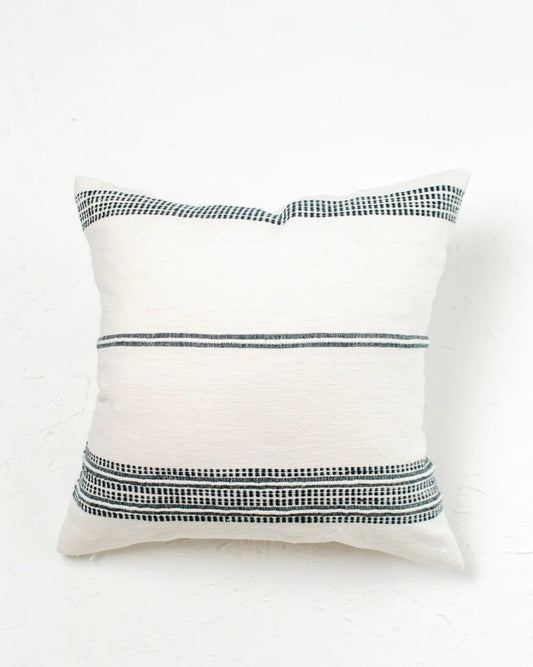 Aden Throw Pillow Cover Throw Pillows Creative Women Natural with Navy
