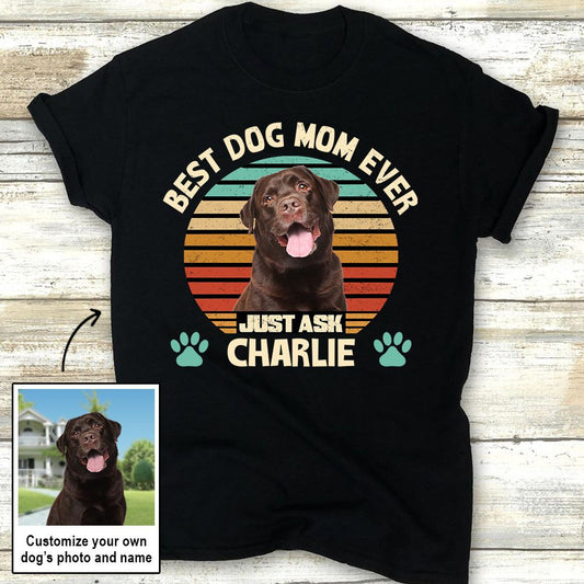 Best Dog Mom/Dad - Personalized Custom Photo Unisex T-shirt