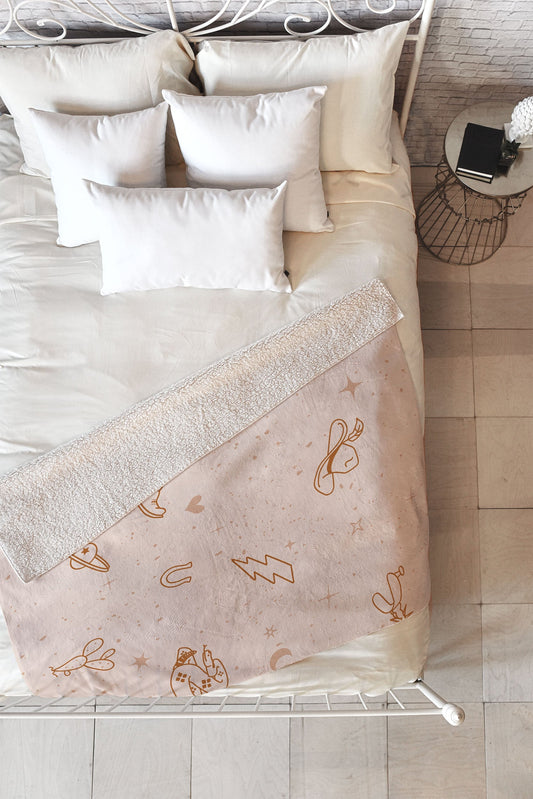 Cowboy Things Fleece Throw Blanket (DS) DD