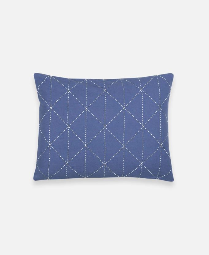 Graph Small Throw Pillow - Slate