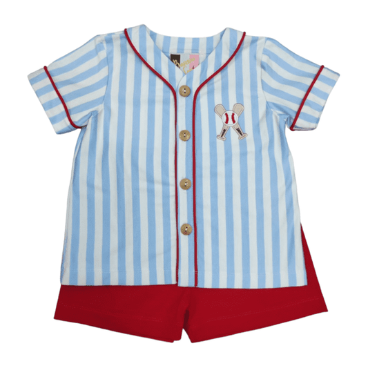 Baseball Boys Short Set
