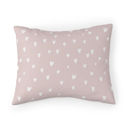 Hearts Pillow Sham, Modern Minimalist Bedding | Pippa + June