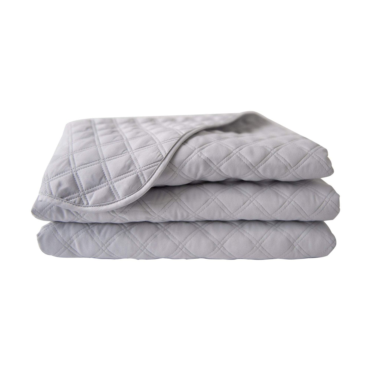 Quilted Blanket in Dove Grey by Sposh
